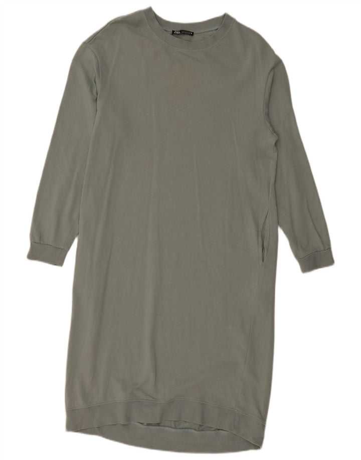 Rochie Pulover pentru Damă Zara UK 14 Gri Mediu