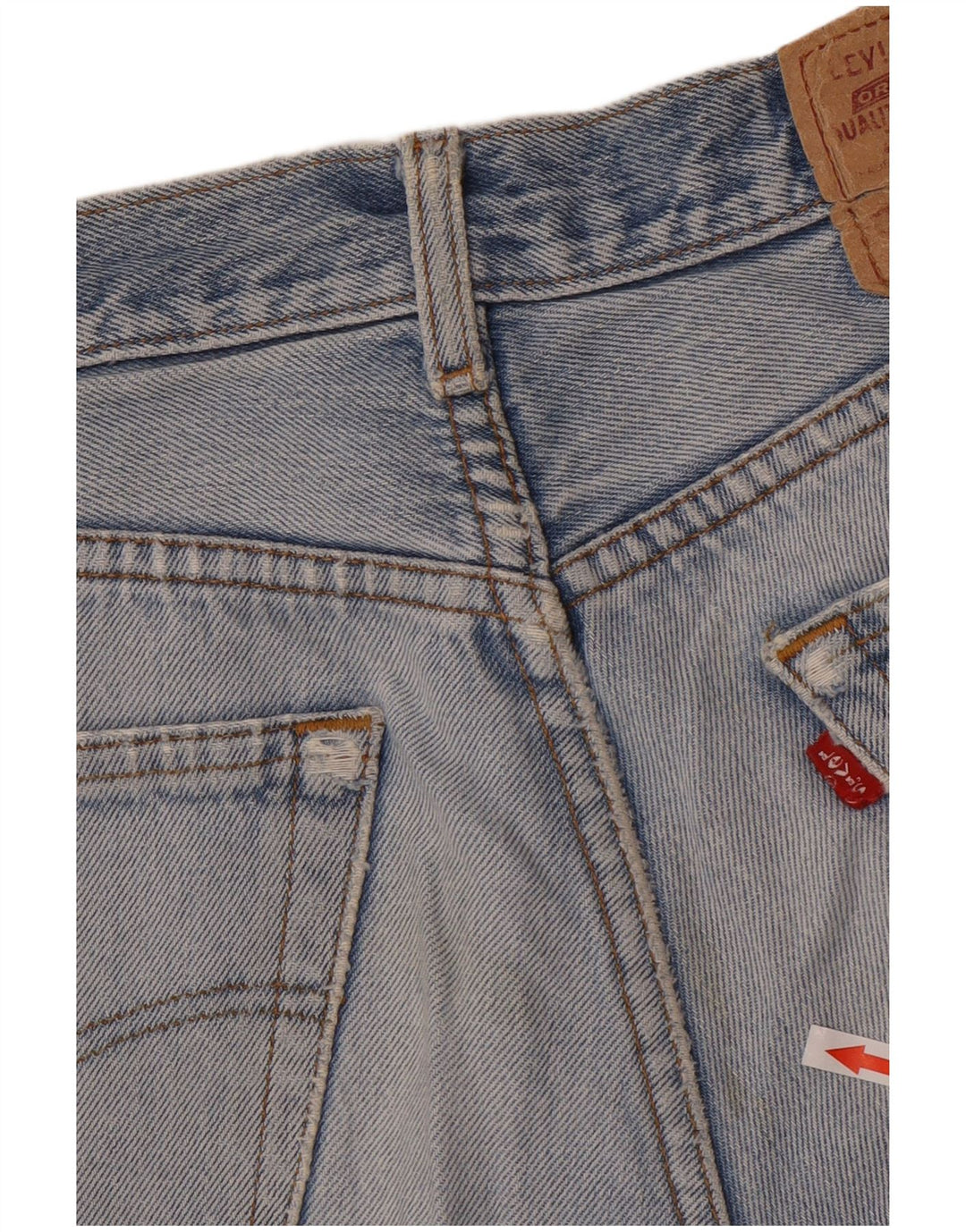 Pantaloni scurți Levi's 501 Distressed Denim W33 Medium Blue