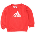 Adidas Băieți Pulover Grafic Pulover 2-3 Ani Bumbac Roșu