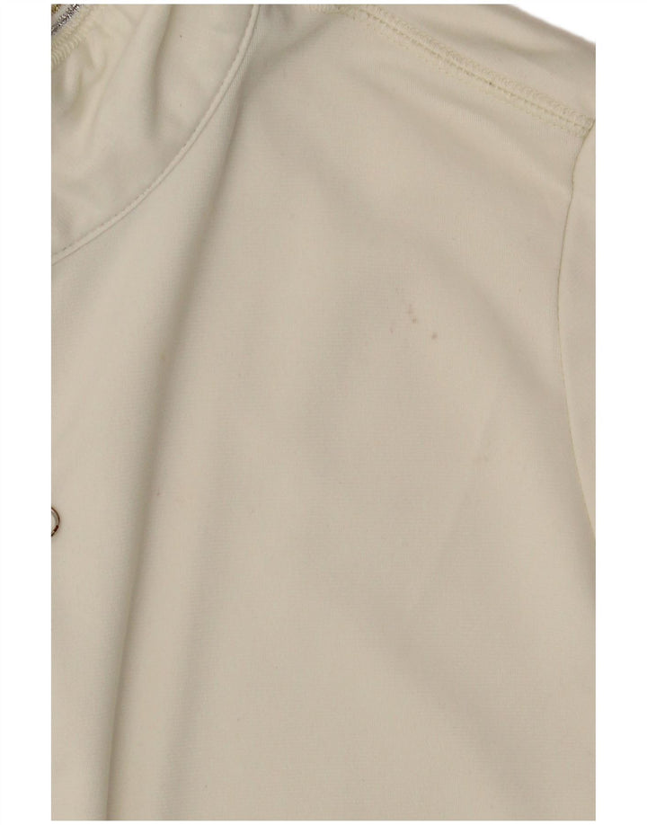 Jachetă de top pentru trening pentru femei Champion Easy Fit UK 14 Medium Off White