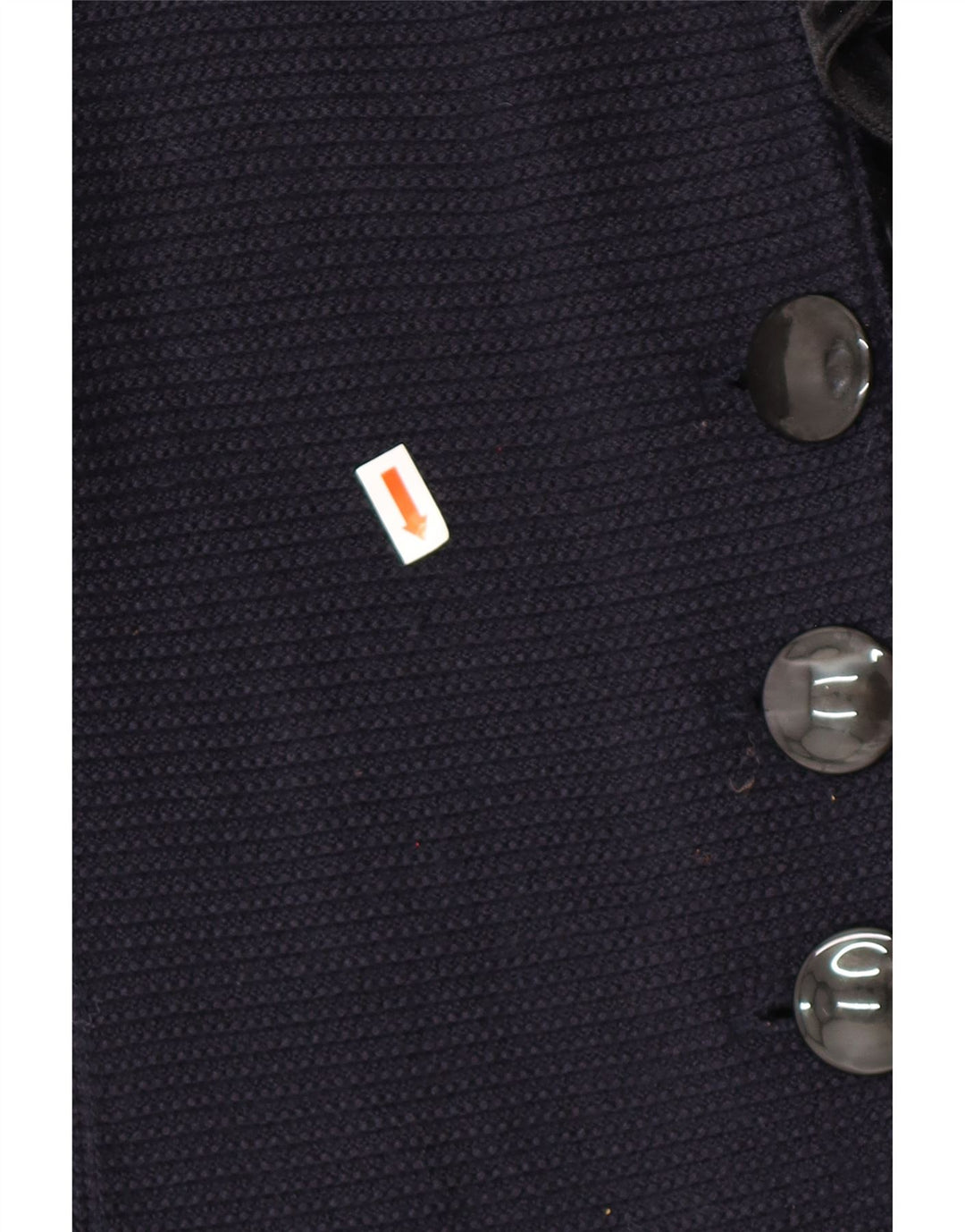 ARMANI Pulover cardigan cu volane în față pentru femei IT 42 Medium Bleumarin