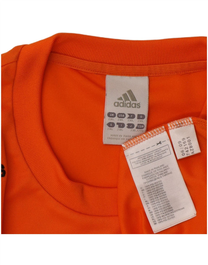 Tricou Adidas Climalite Top 2XL Portocaliu Poliester