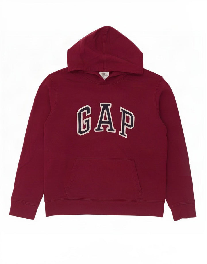 Gap Pulover cu glugă grafic pentru femei UK 12 Poliester violet mediu