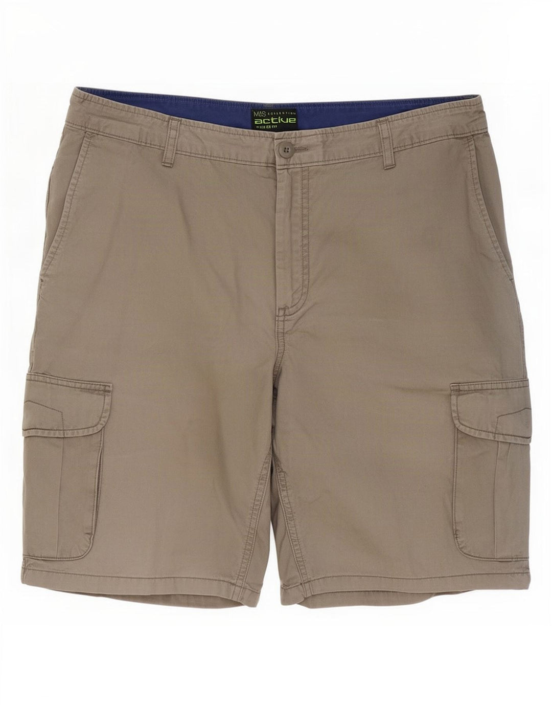 Pantaloni scurți cargo pentru bărbați Marks & Spencer, cu ajustare normală, W36 Large, gri