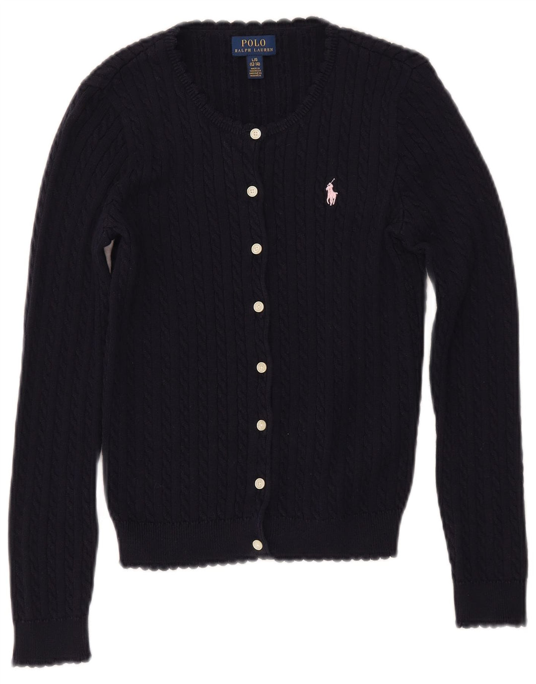 Pulover cardigan pentru fete POLO RALPH LAUREN 12-13 ani mare bleumarin