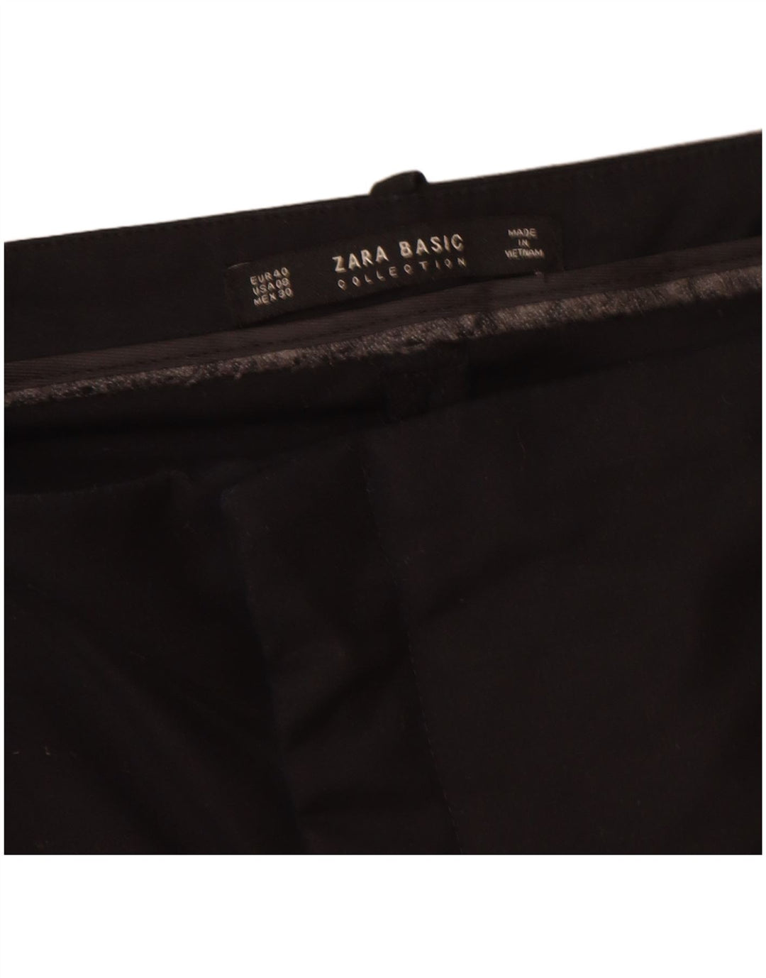 Pantaloni chino slim pentru femei Zara EU 40 Medium L32 L28 Negru