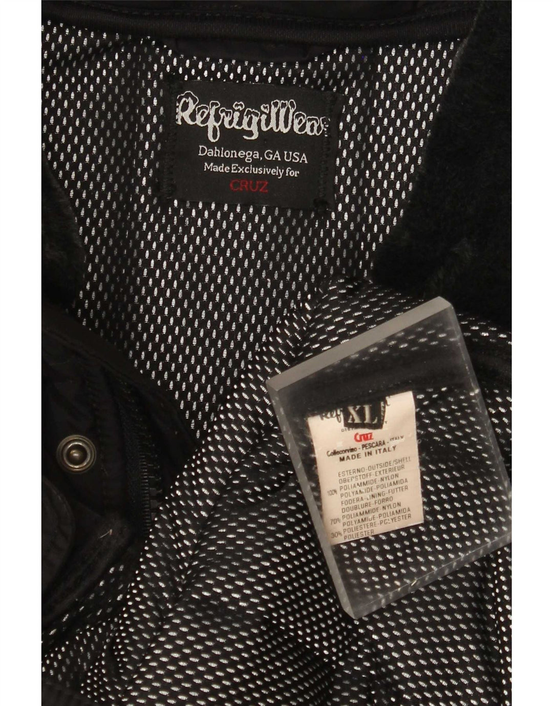 Jachetă căptușită Cruz pentru bărbați Refrigiwear UK 42 XL Poliamidă neagră