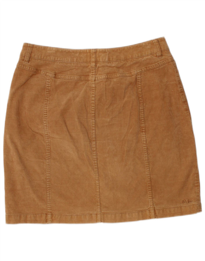 FAT FACE Fustă din velur pentru femei UK 10 Small W30 Beige Bumbac