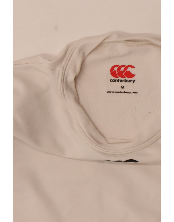 Top grafic Canterbury pentru femei cu mânecă lungă UK 12 Medium White