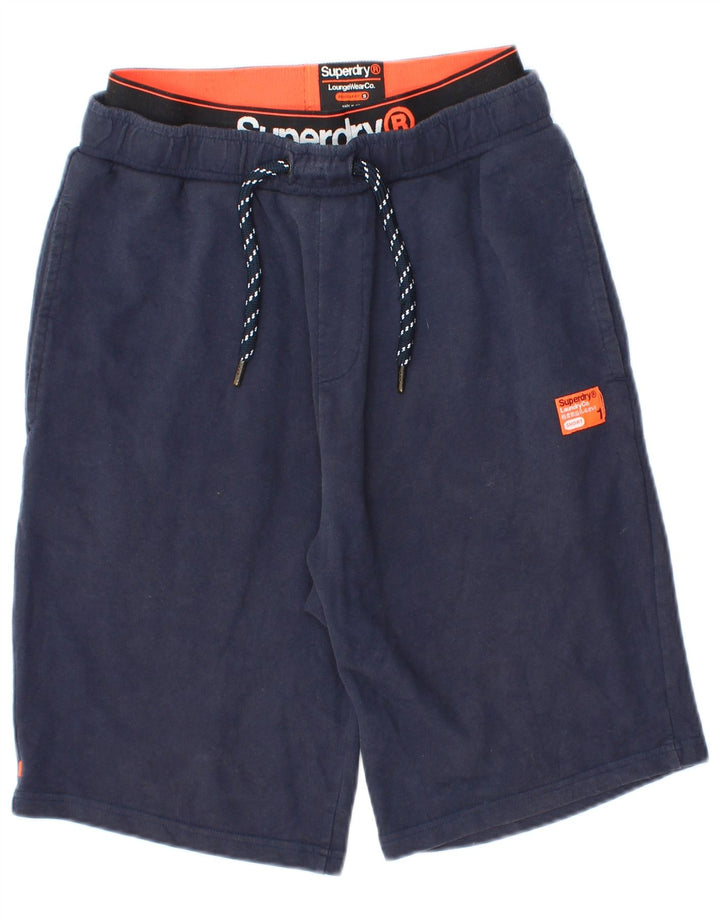Pantaloni scurți sport Superdry pentru bărbați, cu fiti regulate, mici, bleumarin