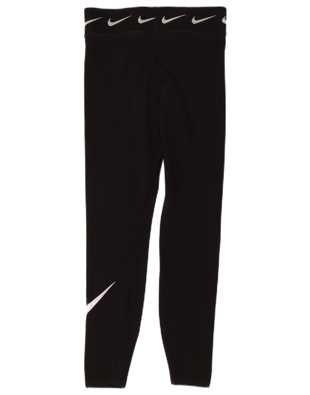 Leggings crop grafic Nike pentru femei UK 12, bumbac mediu negru