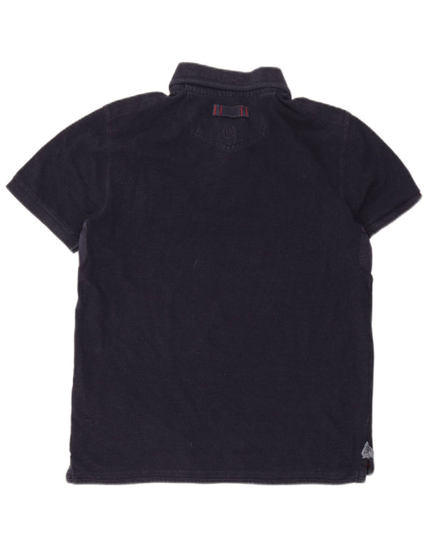 Tricou polo pentru bărbați Fat Face, bumbac mediu albastru bleumarin