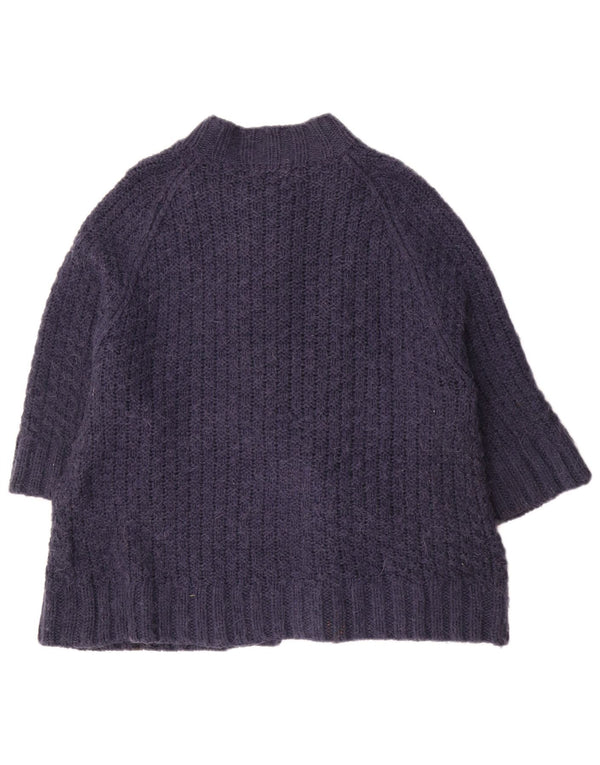 Pulover cardigan pentru femei Marks & Spencer cu mâneci 3/4 UK 22 3XL Bleumarin
