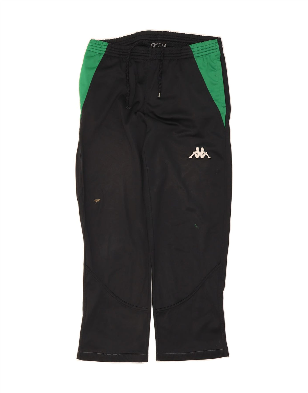 KAPPA Mens Tracksuit Trousers Large  Black Colourblock Polyester Vintage Kappa and Second-Hand Kappa from Messina Hembry 