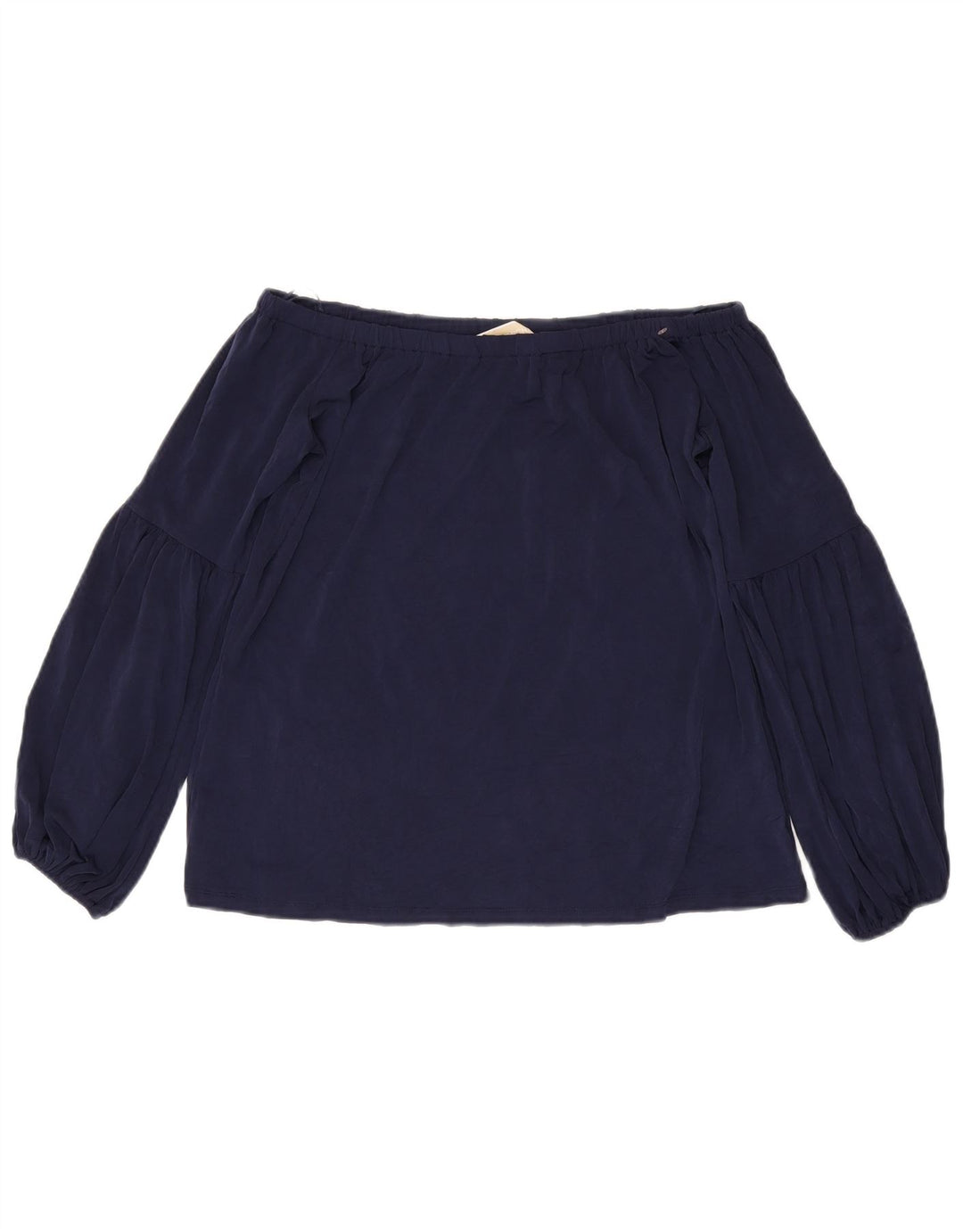 Top pentru femei Michael Kors Crop Off Shoulder UK 10 Small Bleumarin Poliester