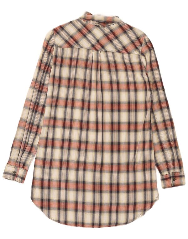 G-Star Womens Shirt Dress UK 10 Small Multicoloured Plaid Cotton