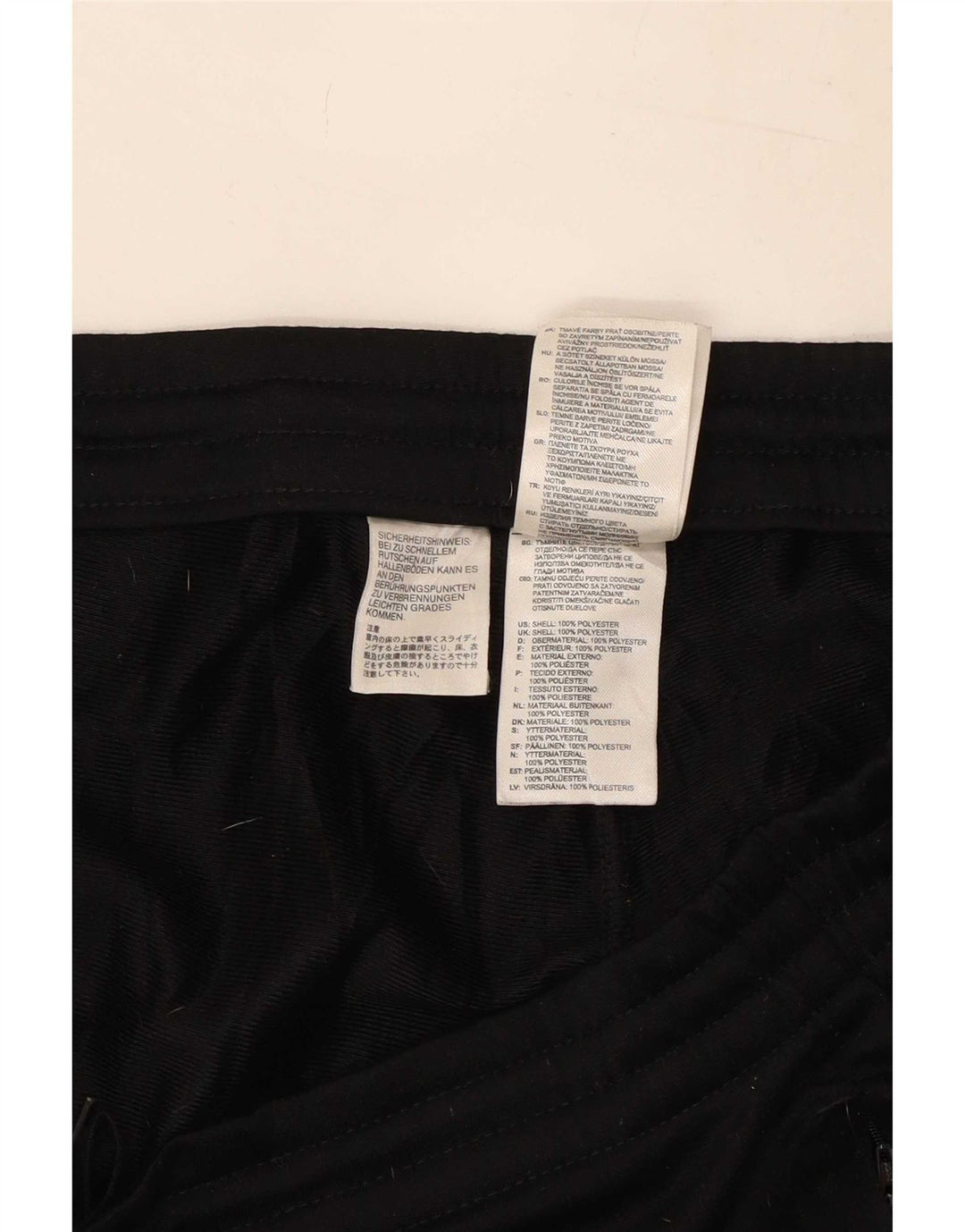 Pantaloni de trening Adidas pentru bărbați Joggeri poliester mediu negru
