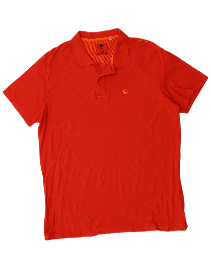 FAT FACE Mens Polo Shirt XL Red Cotton