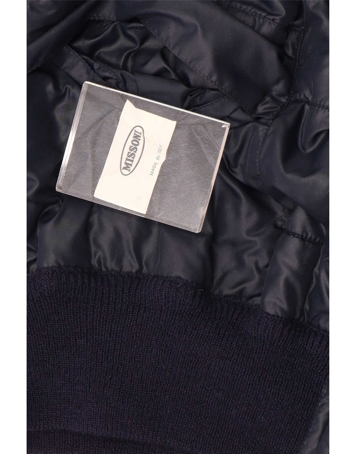 Pulover cardigan reversibil pentru bărbați Missoni IT 48 Medium Chevron bleumarin