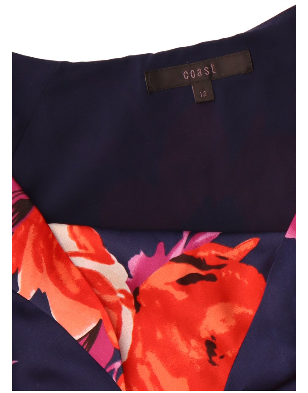 Bluză pentru femei COAST UK 12 Medium Bleumarin Poliester Floral