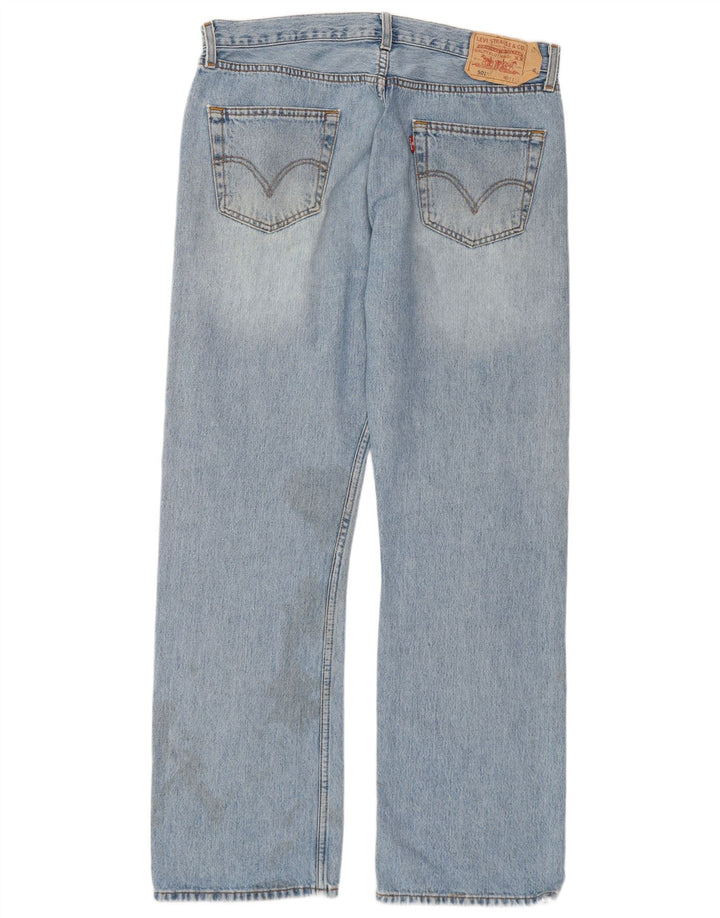 Blugi drepti pentru bărbați Levi's 501 W36 L32 Bumbac albastru