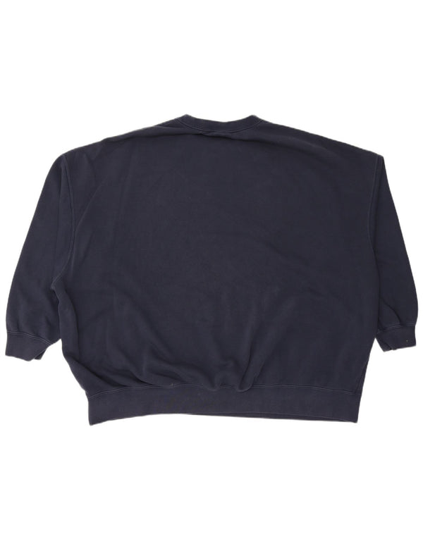 Pulover cu grafic supradimensionat NIKE pentru femei UK 16 mare bleumarin