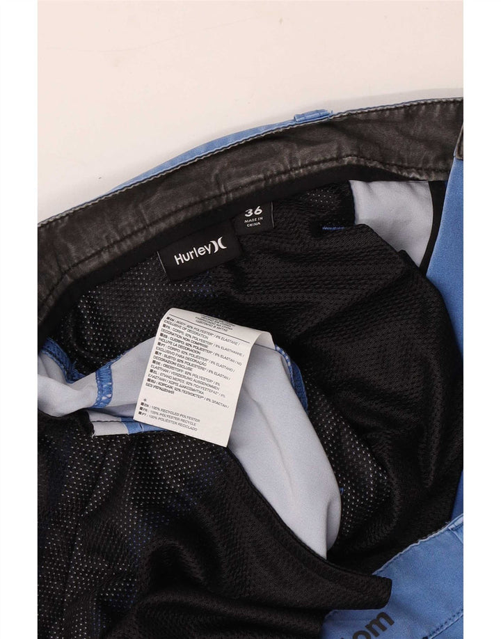 Pantaloni scurți chino Hurley pentru bărbați, mari W36, poliester albastru
