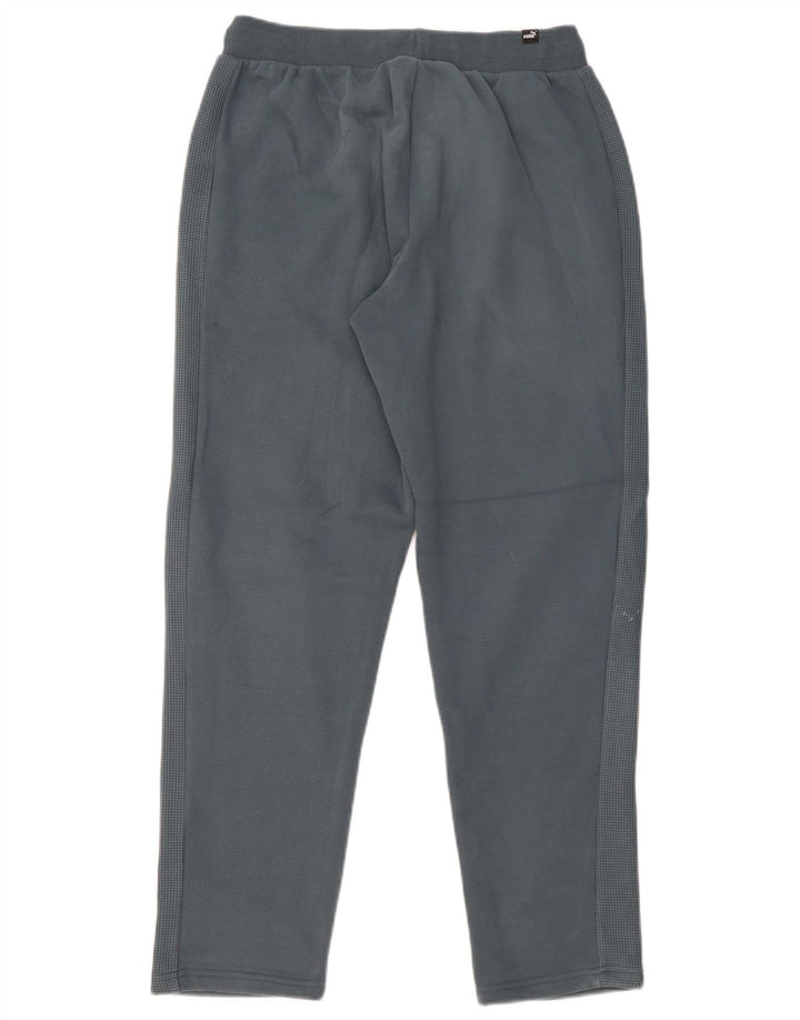 Pantaloni de trening Puma pentru bărbați, bumbac verde mediu