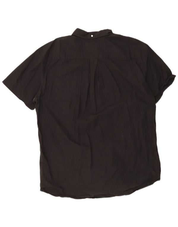 Cămașă cu mânecă scurtă pentru bărbați Tommy Hilfiger, cu ajustare clasică, 2XL, bumbac negru