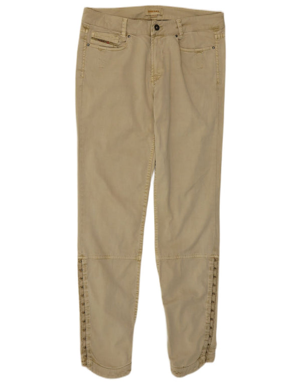 Pantaloni casual skinny pentru femei Diesel L28 L30 Bumbac kaki