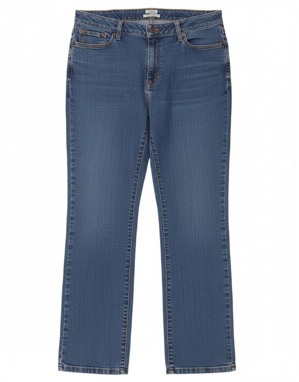 Blugi drepti pentru femei L.L.Bean, cu ajustare clasică, US 14 XL W34 L29, bumbac albastru