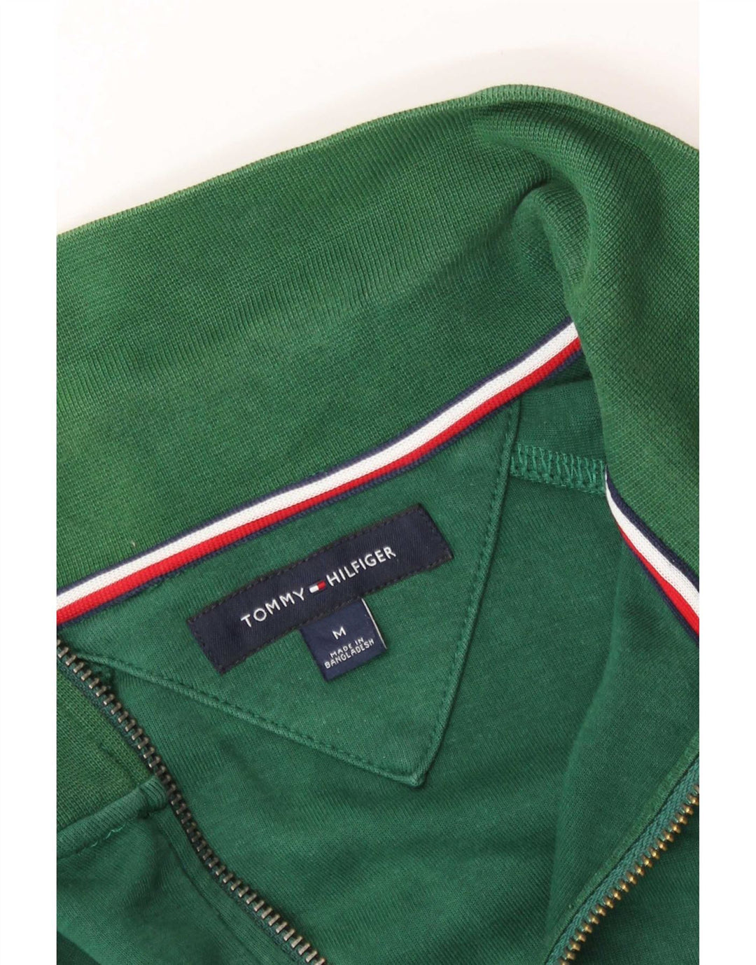 Jachetă de trening pentru bărbați Tommy Hilfiger, verde mediu, color block