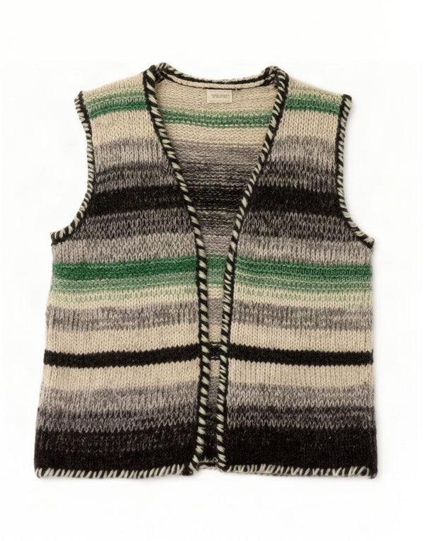Pulover Cardigan fără mâneci Benetton pentru femei UK 12 Medium Multicolor