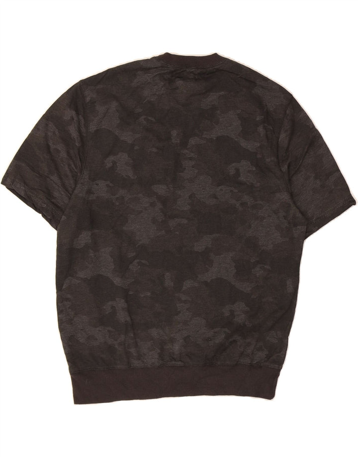 IZOD Mens Relaxed Classics Sweatshirt Jumper Medium Grey Camouflage Vintage Izod and Second-Hand Izod from Messina Hembry 