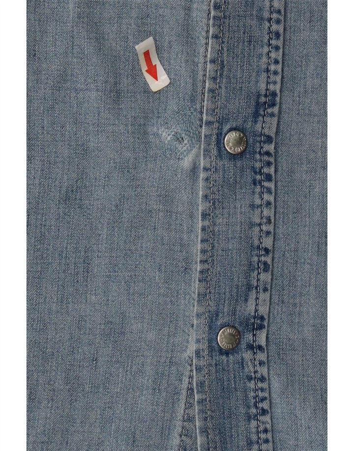 Rochie de denim fără mâneci pentru femei Mustang UK 14 Medium Blue