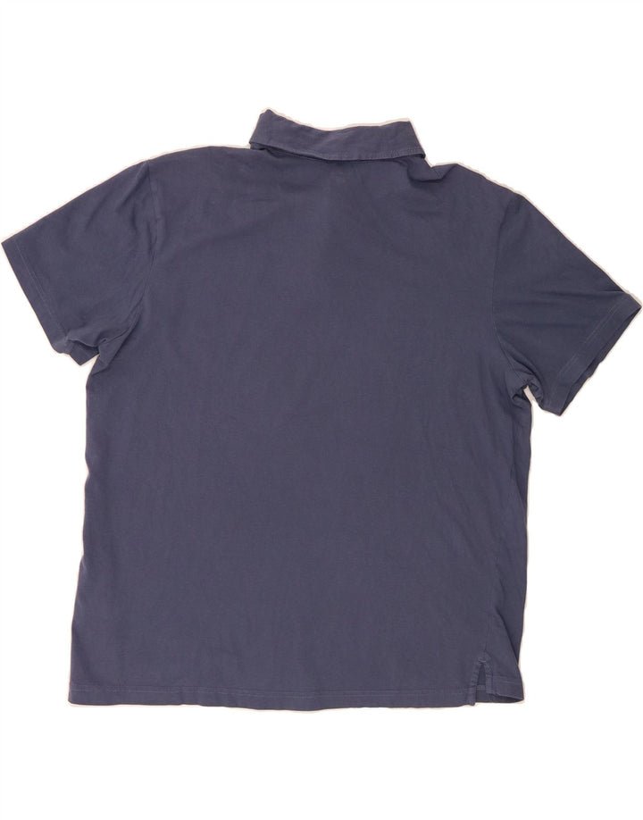 HURLEY Mens Polo Shirt XL Blue Cotton Vintage Hurley and Second-Hand Hurley from Messina Hembry 