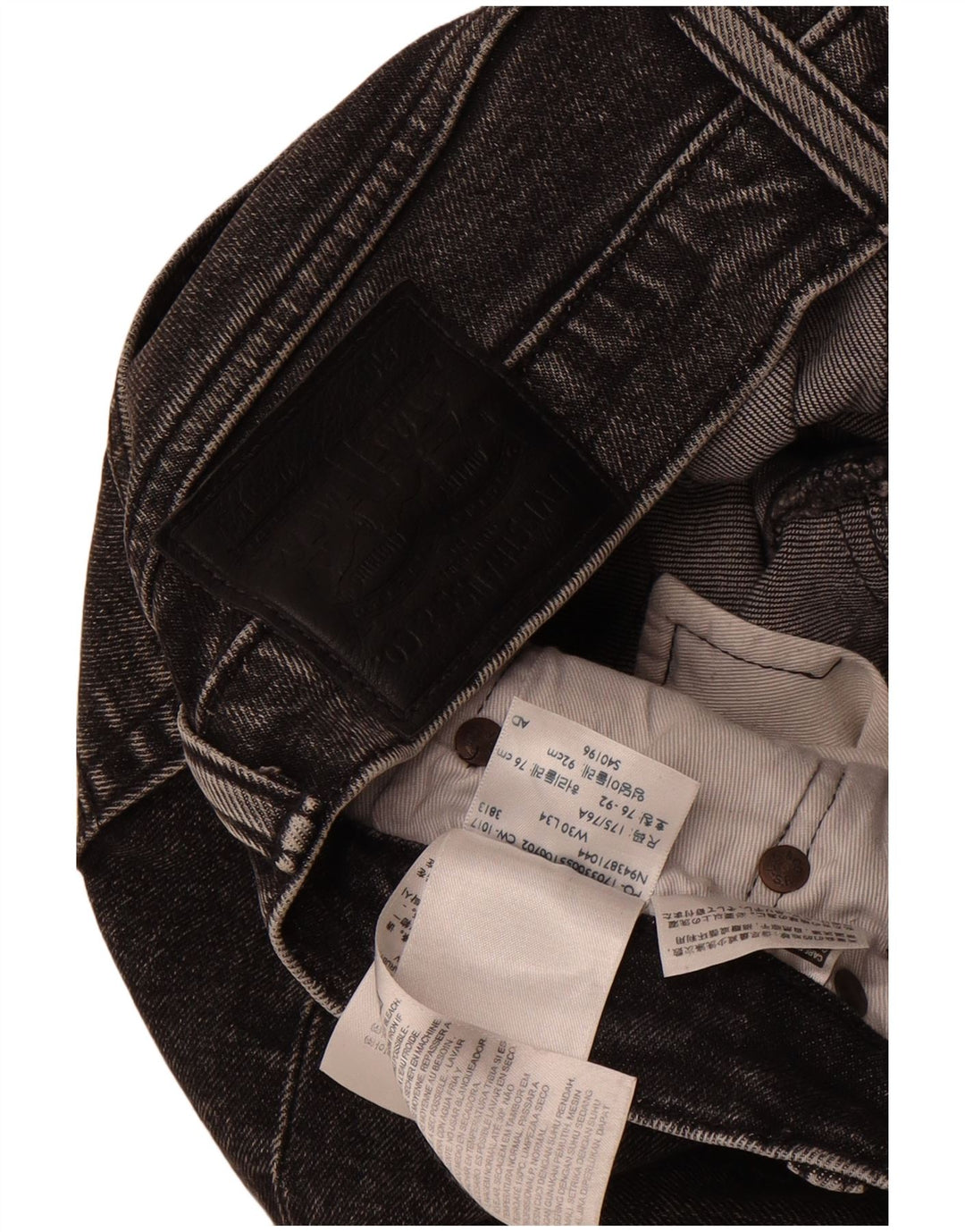 LEVI'S Mens Slim Jeans W30 L34 Grey Cotton