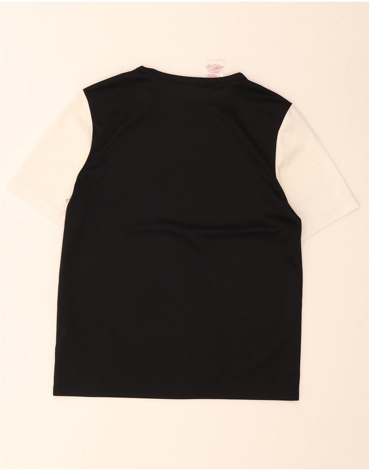 Tricou pentru băieți Adidas Top 13-14 ani poliester negru color bloc
