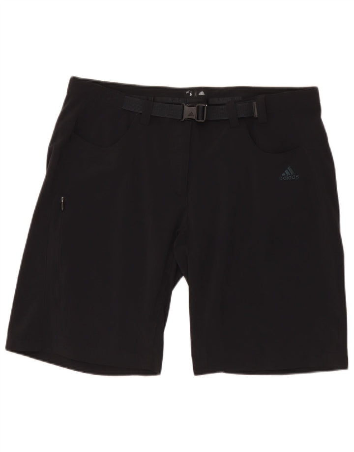 Pantaloni scurți cargo adidas pentru femei UK 16 Large W34 Nylon negru