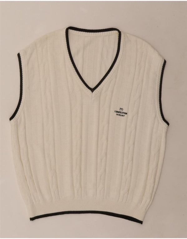 VINTAGE Vest pentru bărbați Tank Top XL Alb