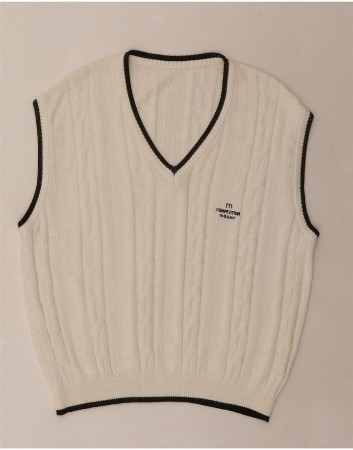 VINTAGE Vest pentru bărbați Tank Top XL Alb