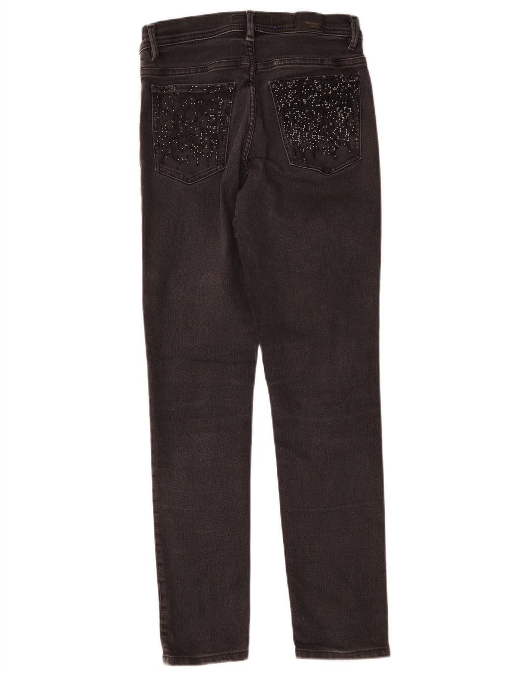 Trussardi blugi subțiri pentru femei W27 L27 bumbac gri