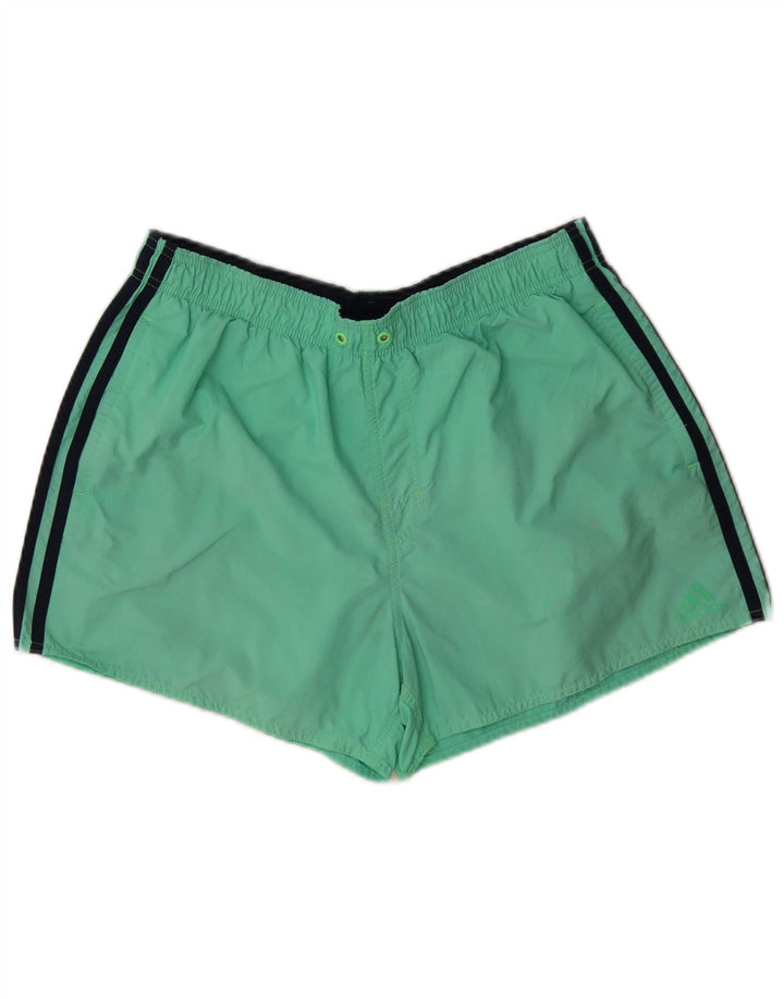 Pantaloni scurți de înot Adidas pentru bărbați, mari, verde, din poliamidă