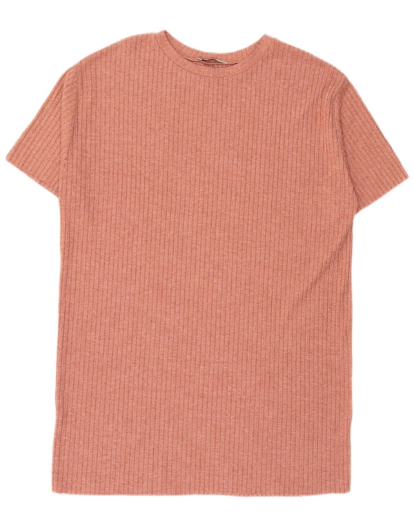 Rochie tricou supradimensionată pentru femei Zara UK 10 mic roz