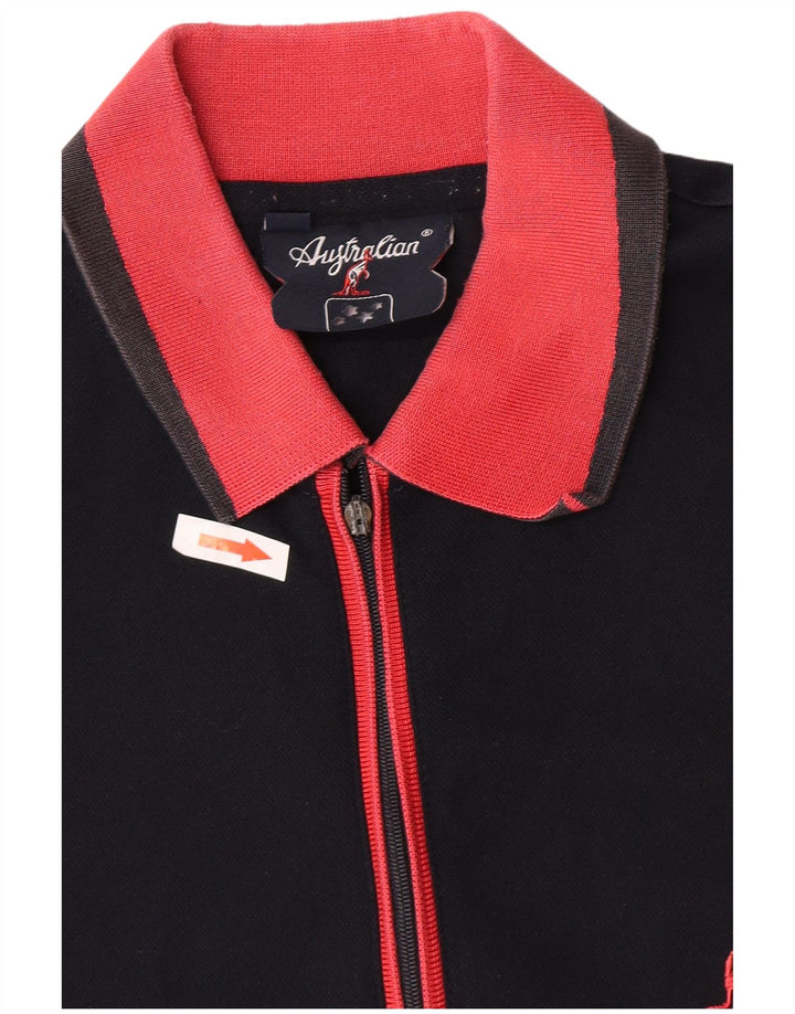 AUSTRALIAN L'ALPINA Tricou polo rugby pentru bărbați IT 50 Poliester mediu negru