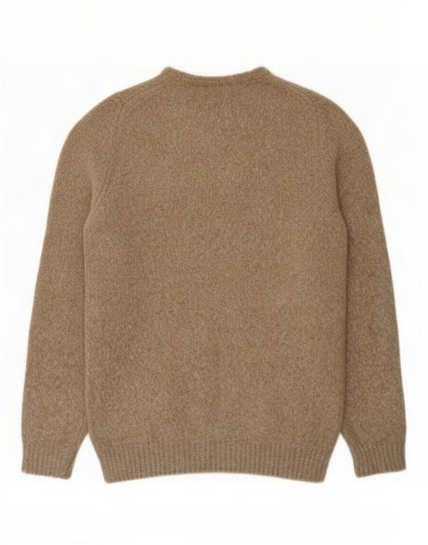 Pulover Massimo Dutti pentru bărbați, cu gât de barcă, XL, bej, pete