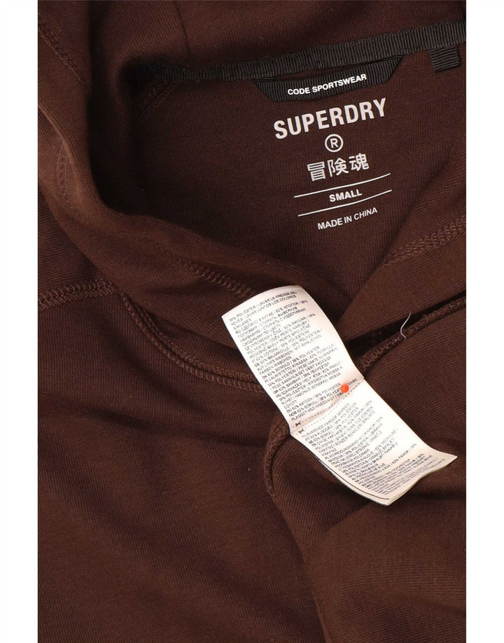 Pulover Superdry pentru bărbați, bumbac mic maro