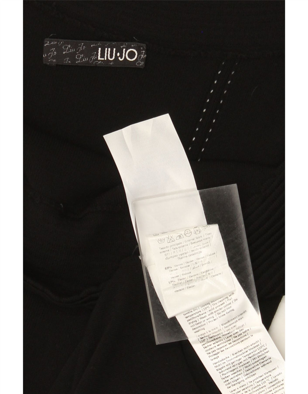 Rochie Liu Jo pentru femei cu umăr dezactivat IT 44 Medium Black Viscose