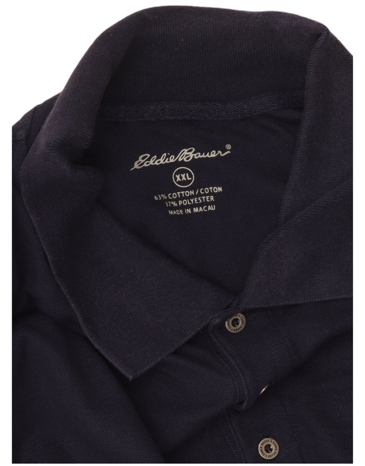 EDDIE BAUER Tricou polo pentru bărbați 2XL bumbac bleumarin