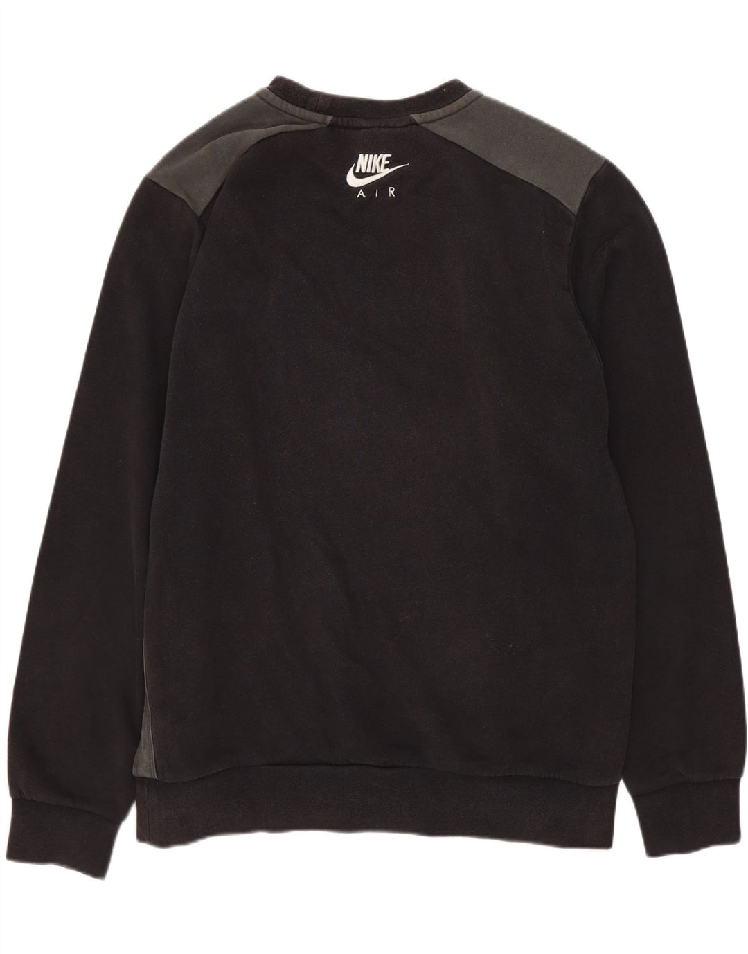 Hanorac grafic pentru bărbați Nike Pulover mediu din bumbac negru